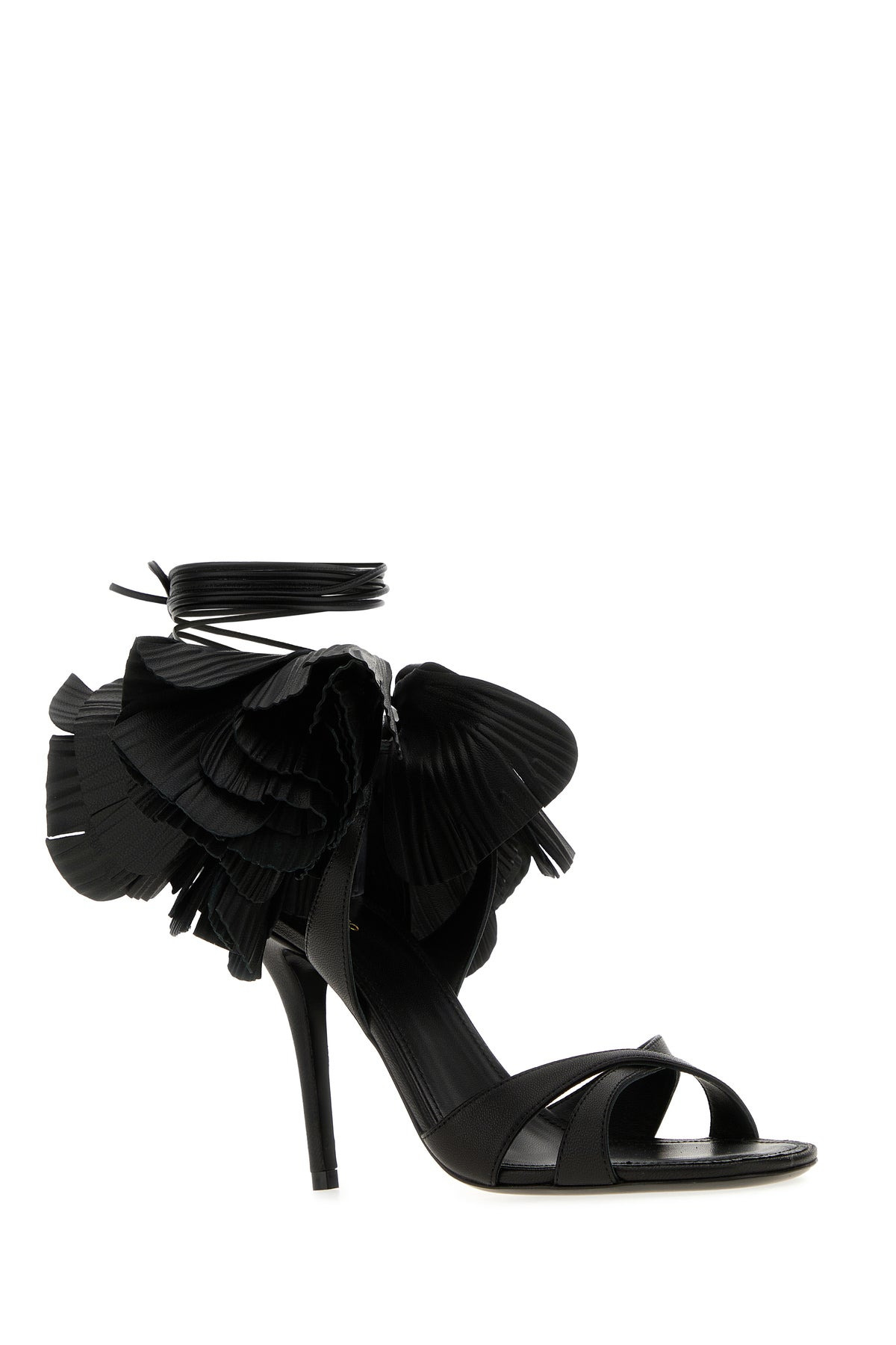 Black leather Estrella 95 sandals - 2
