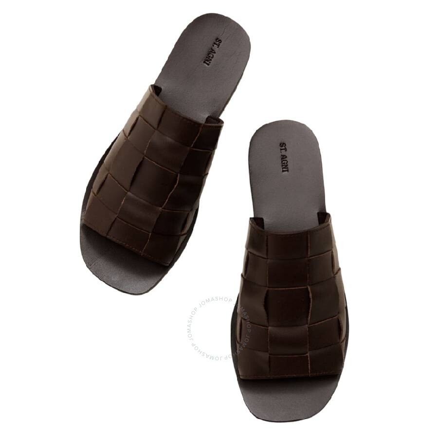 St Agni Woven Leather Flat Sandals - 2