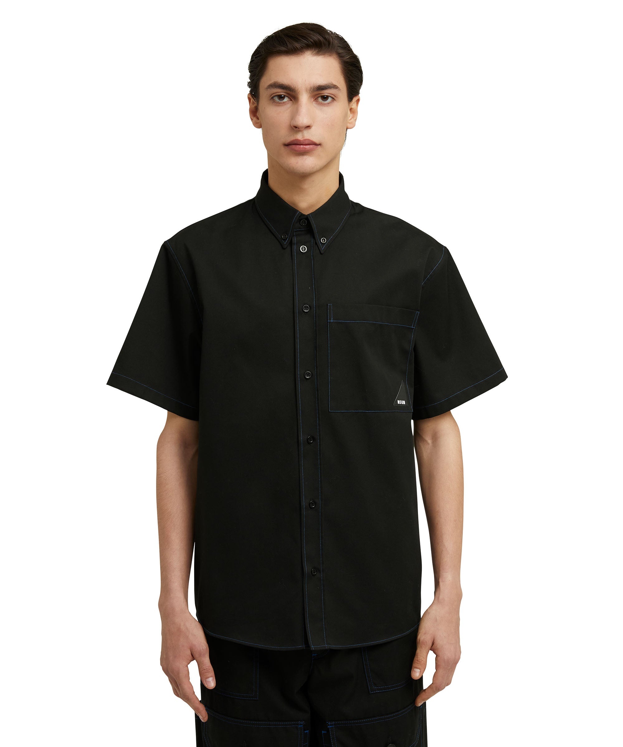 Mixed cotton "Technical Gabardine" shirt - 2
