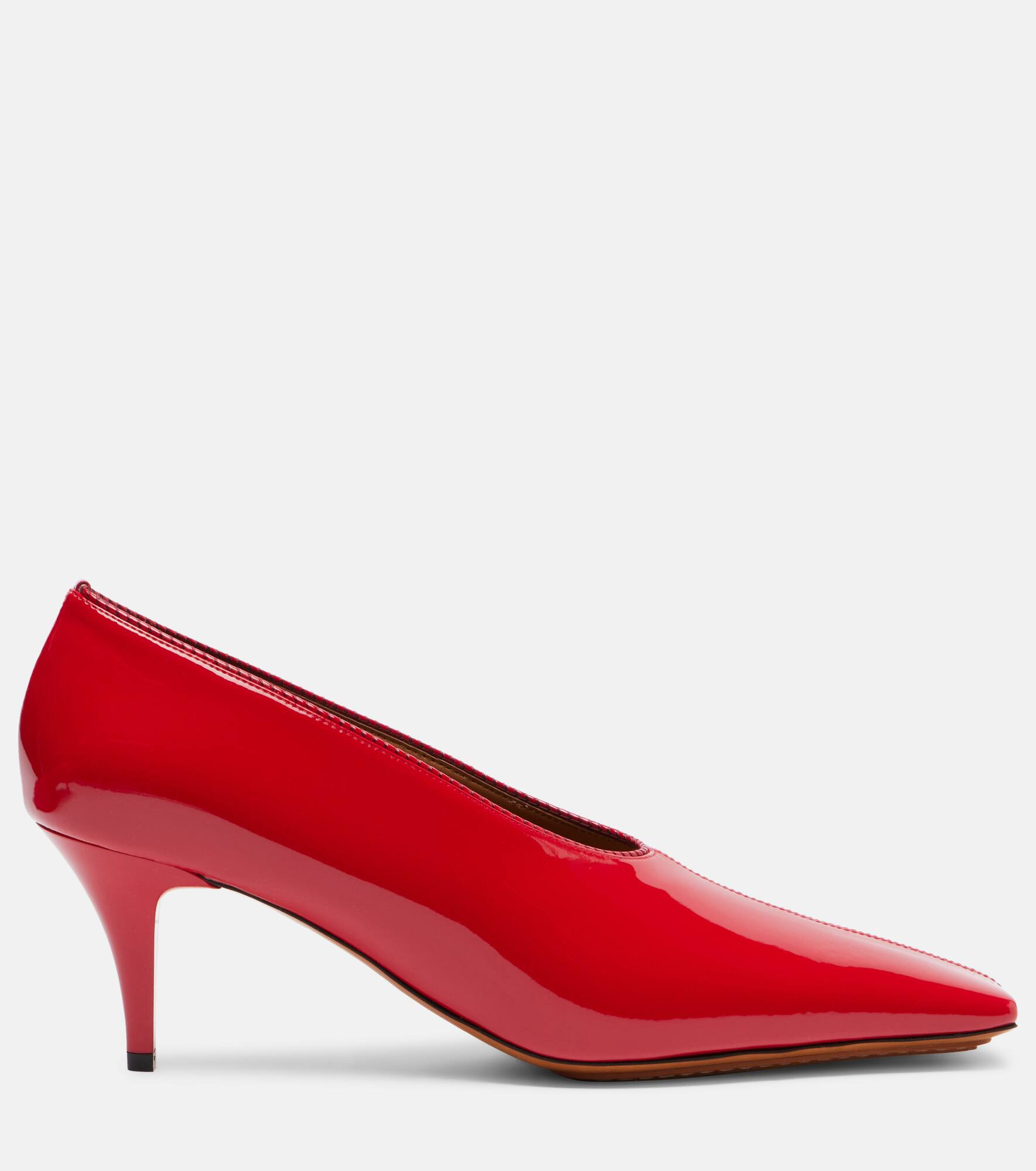Faux leather pumps - 4