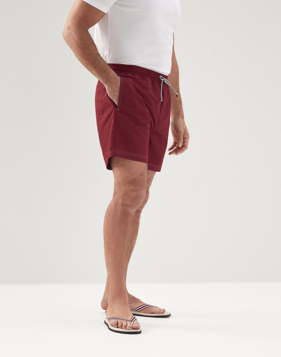 Brunello Cucinelli Swim shorts with contrast stitching outlook