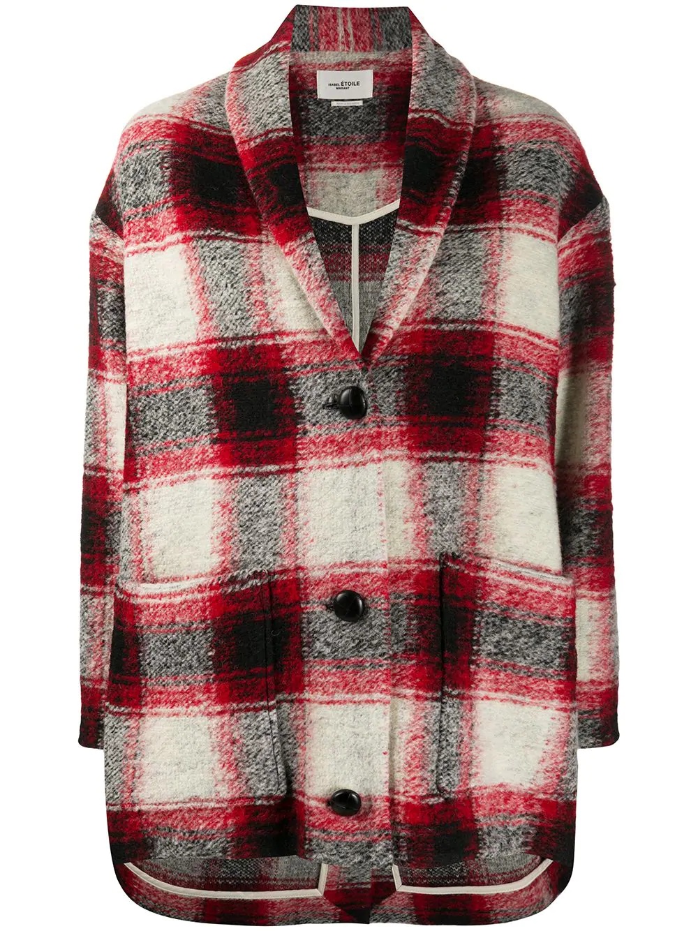 plaid oversized jacket  - 1