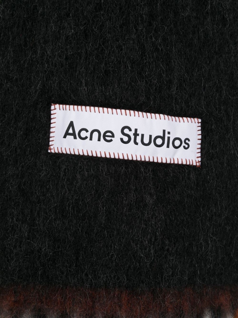 logo-patch scarf - 2