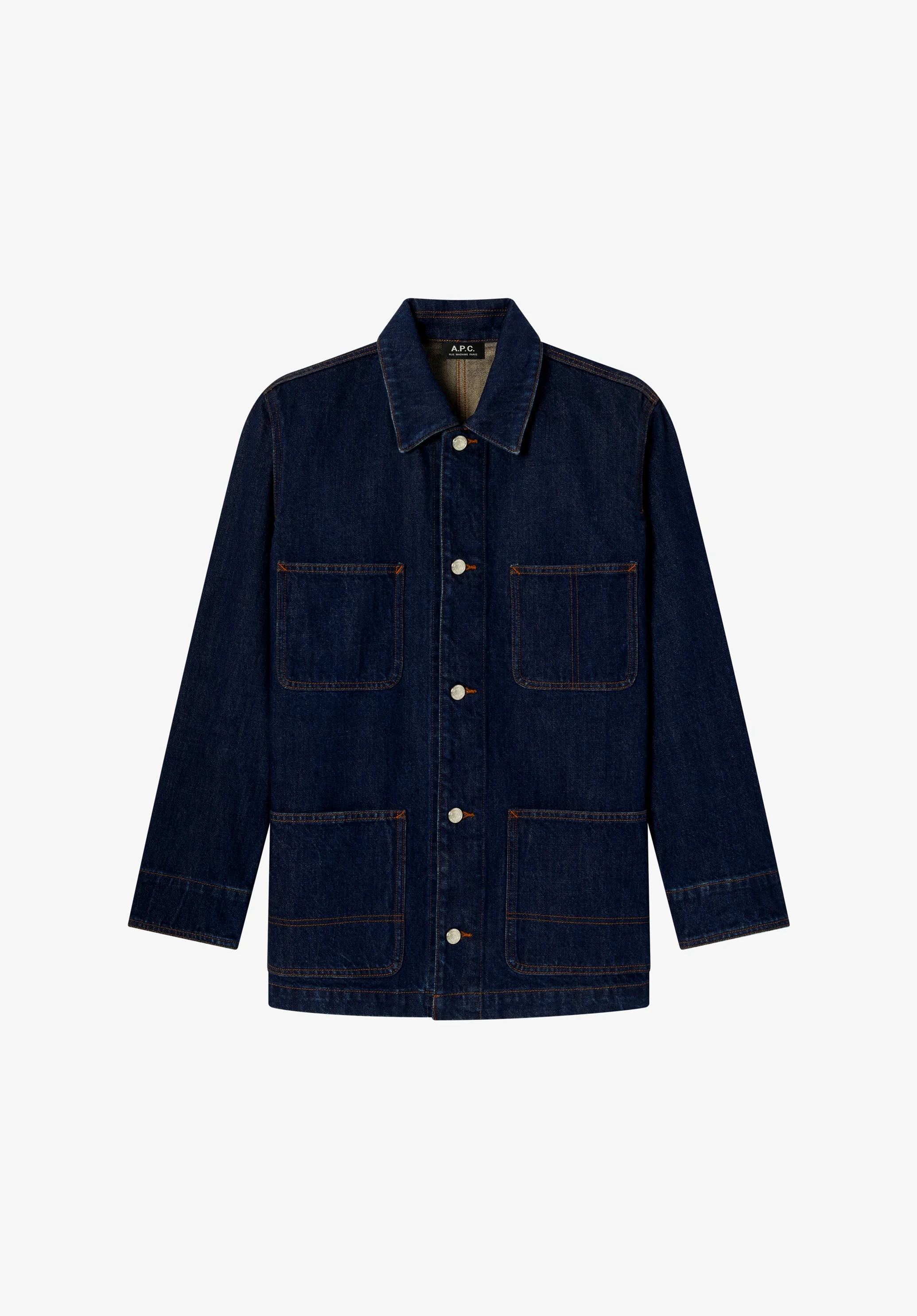 PEREC JACKET - FADED JAPANESE DENIM WORKWEAR JACKET - 1