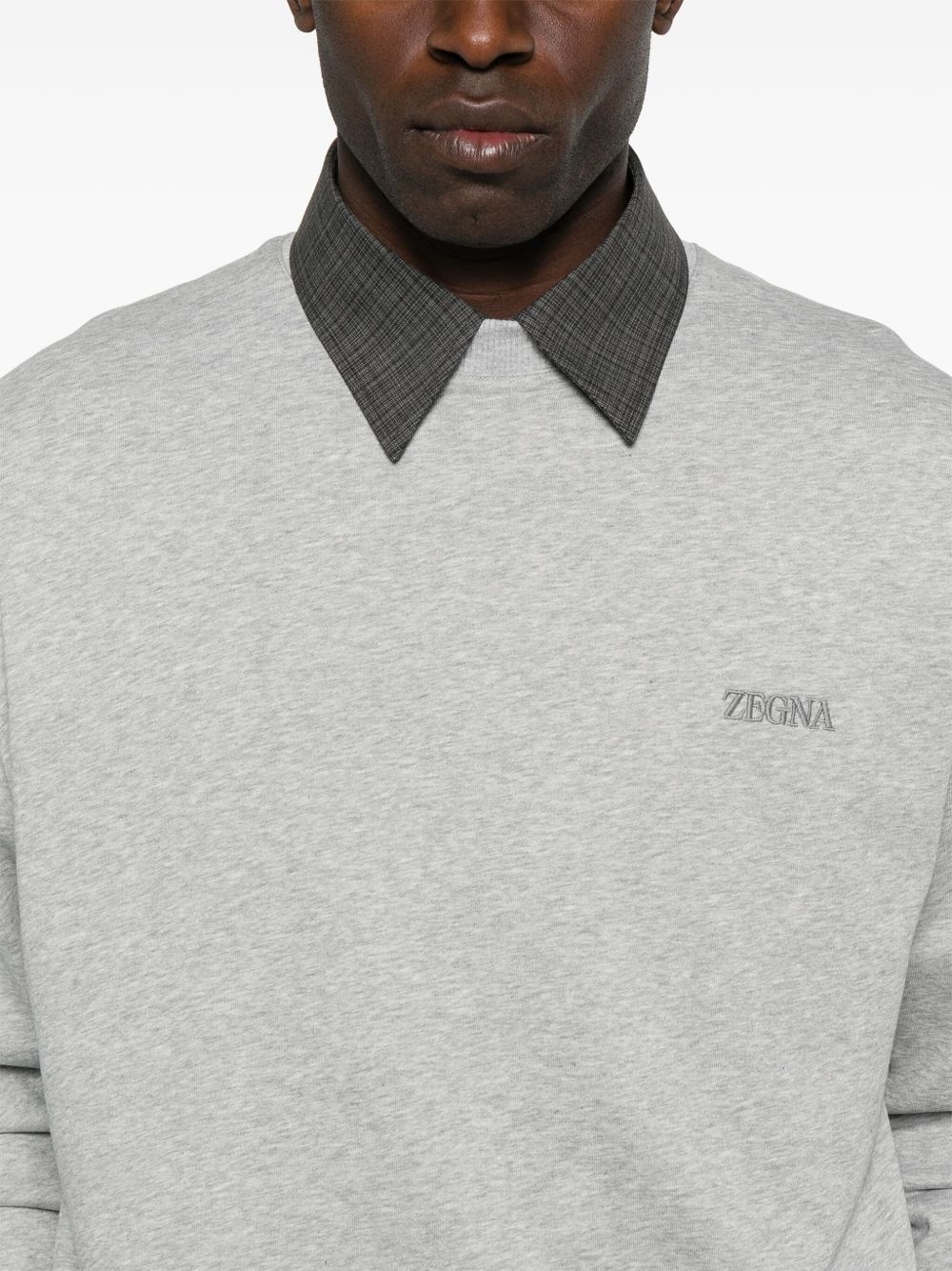 logo-embroidered sweatshirt - 5