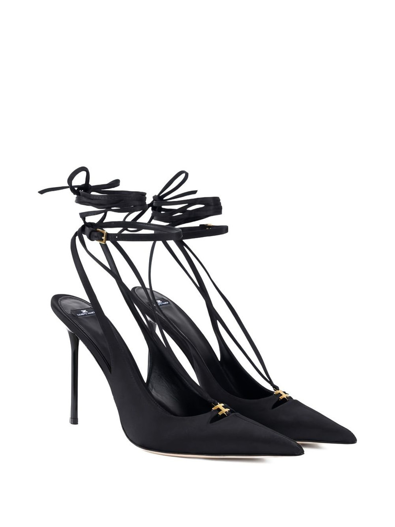 ELISABETTA FRANCHI leather heeled sandals outlook