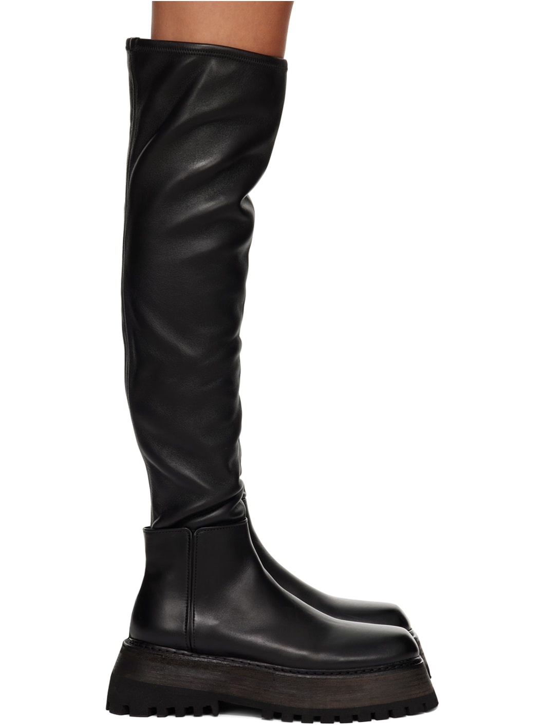 Black Quadrarmato Boots - 1