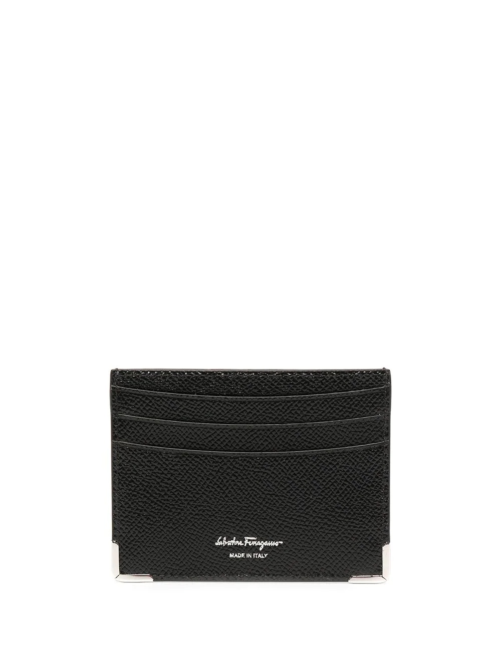 logo engraved leather cardholder - 2