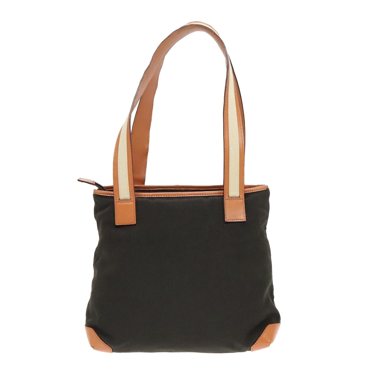 GUCCI Tote Bag Canvas Khaki Silver - 3