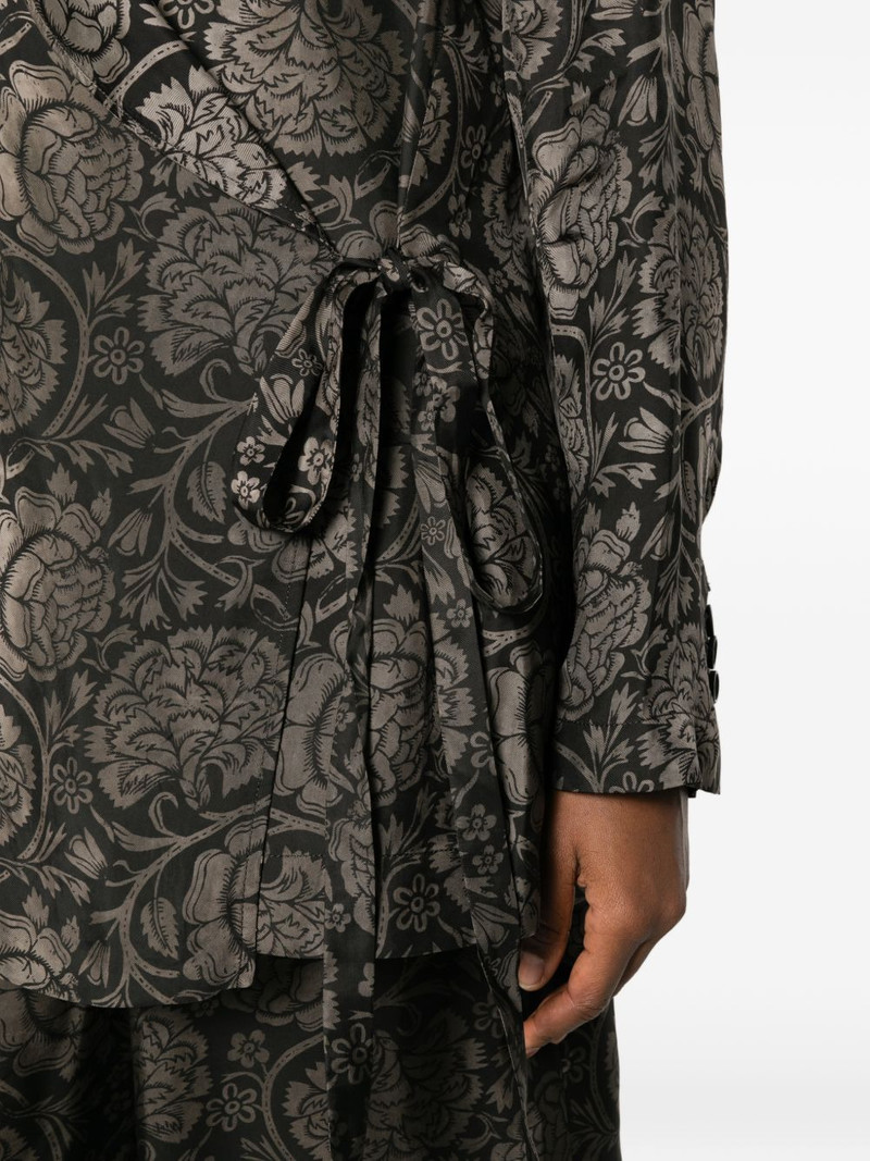 Khloe floral-print tie jacket 5