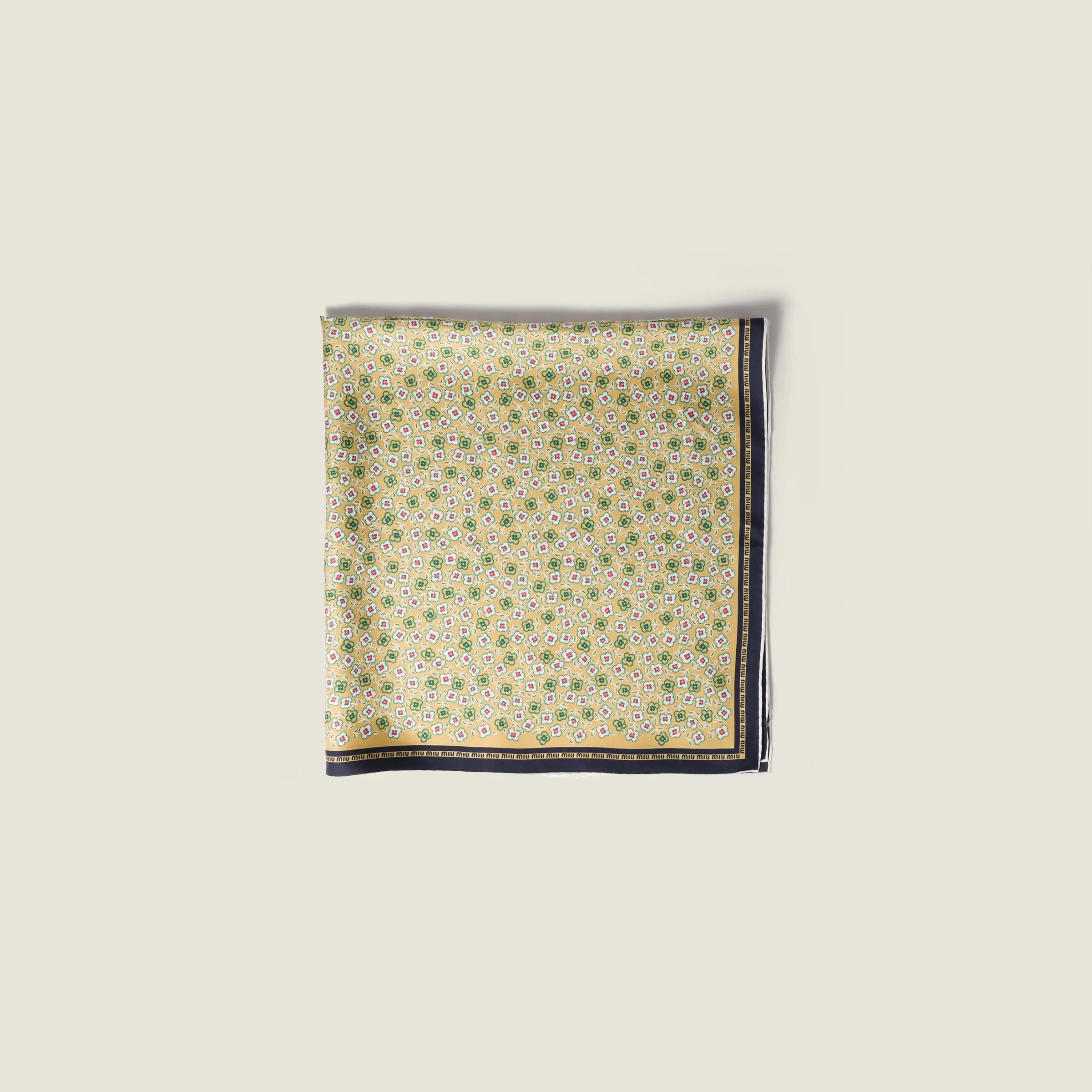 Printed twill scarf - 1