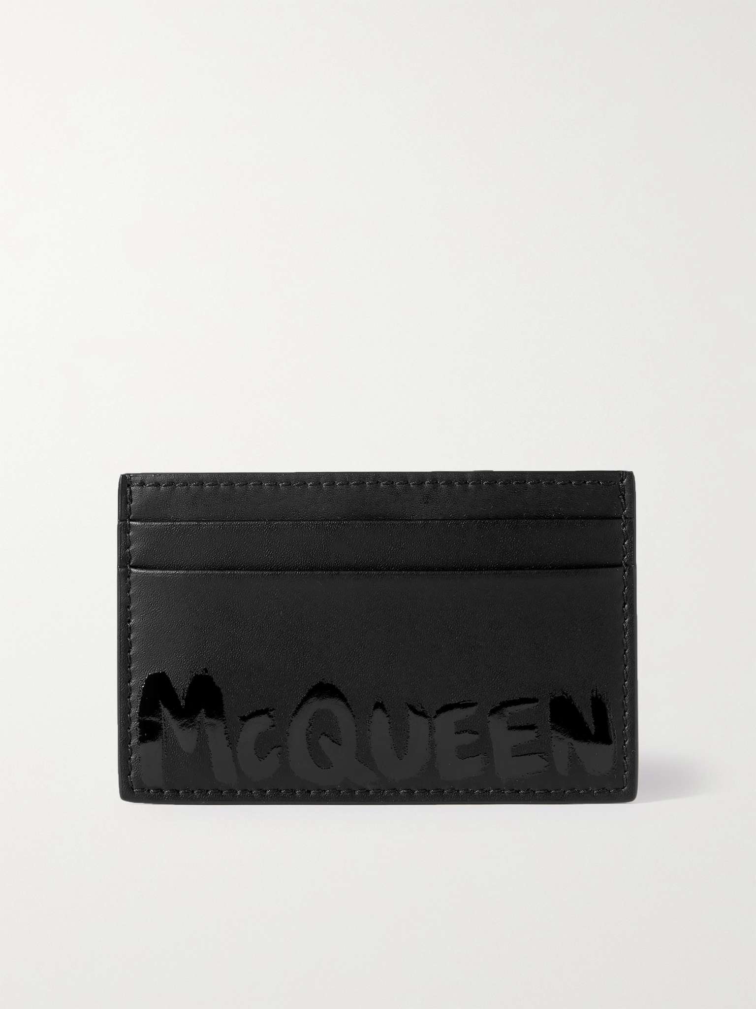 Logo-Print Leather Cardholder - 1