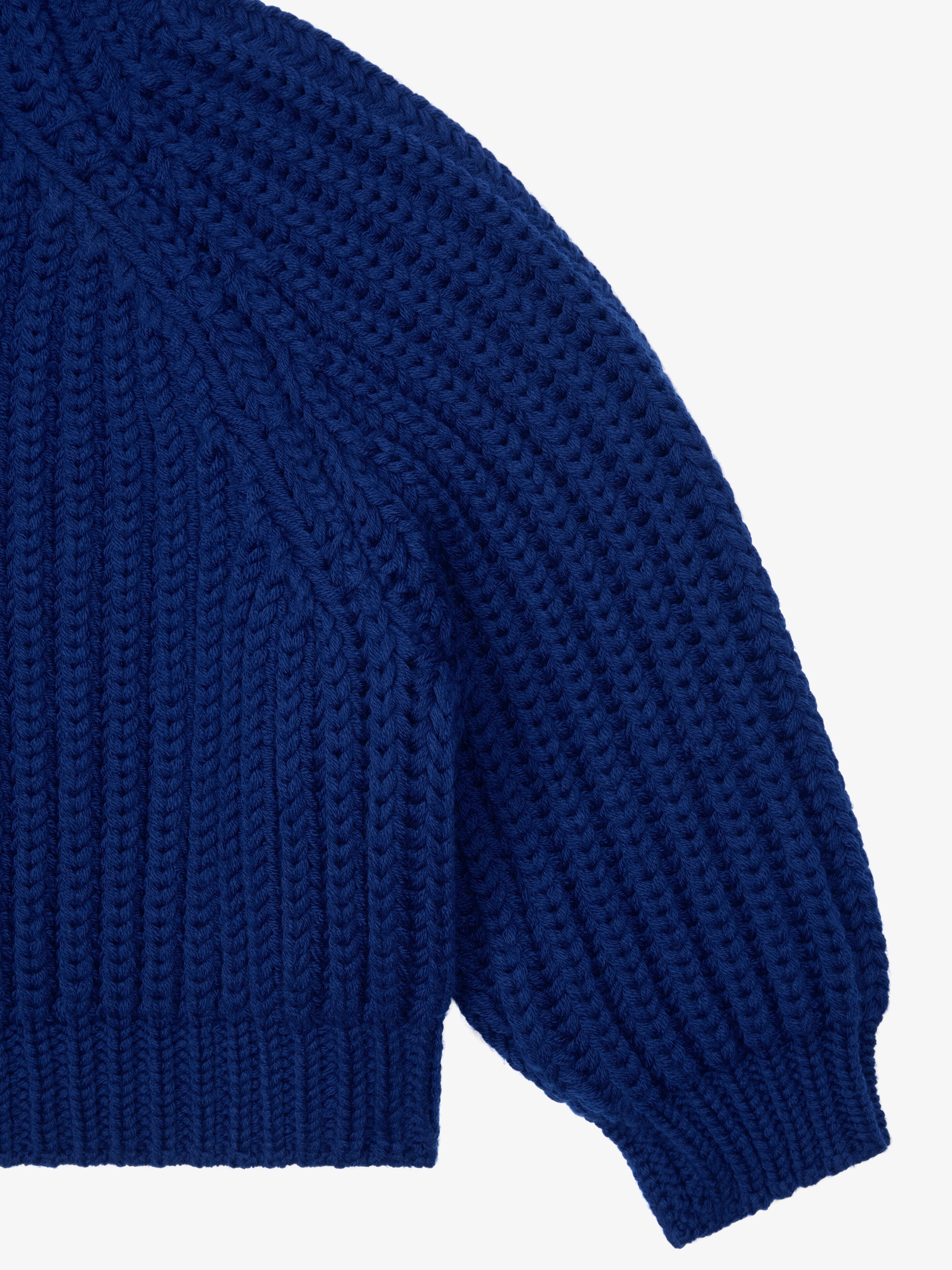 SWEATER IN WAFFLE WOOL - 5