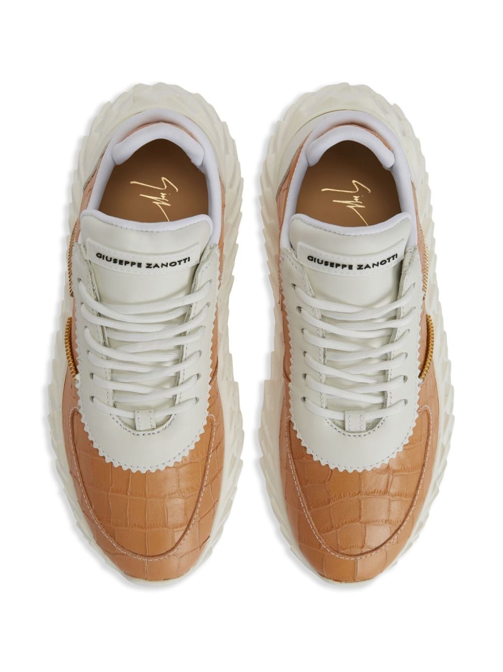 Urchin crocodile-print sneakers - 4