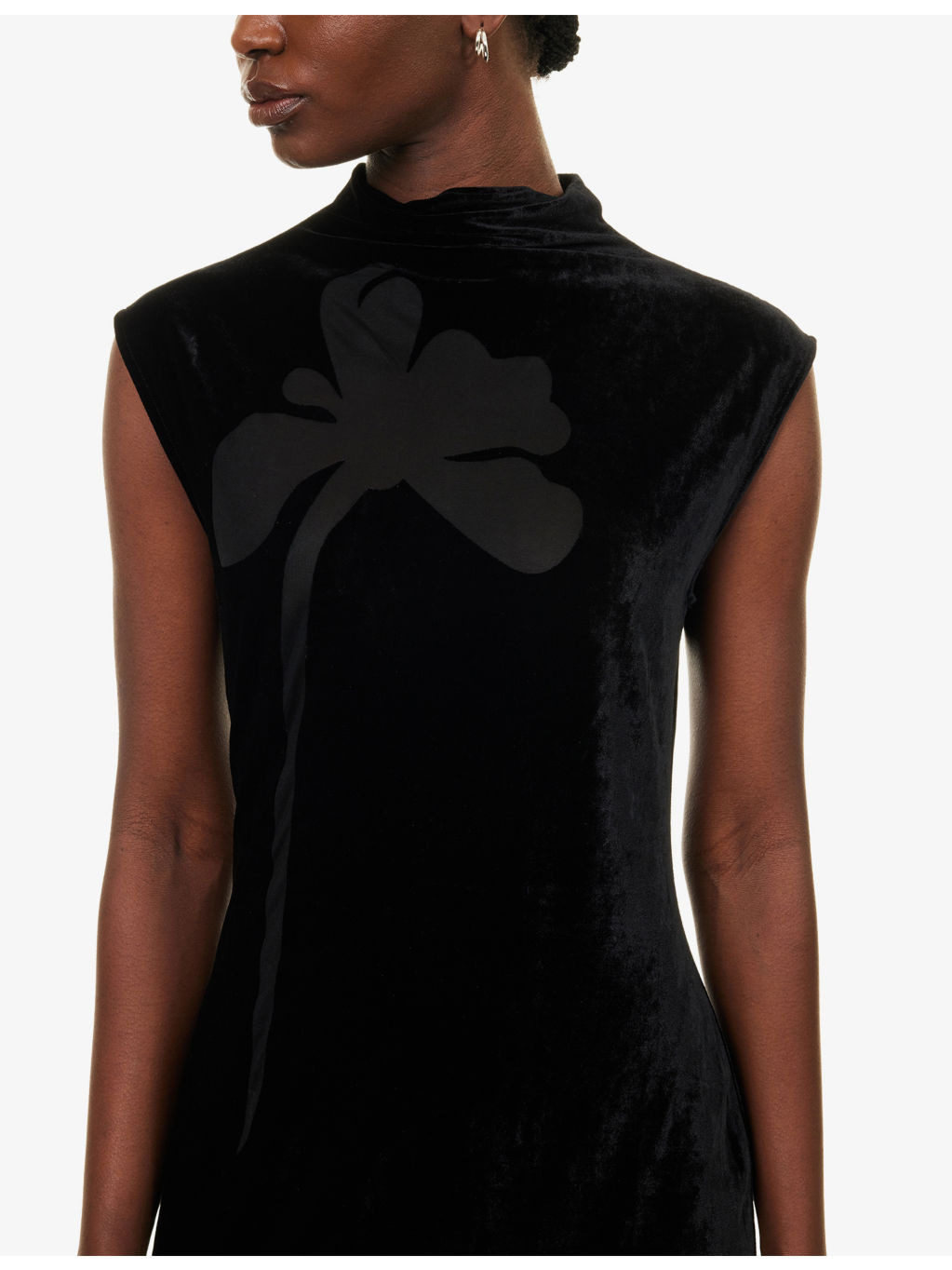 Sakalani Sleeveless Velvet Midi Dress - 5