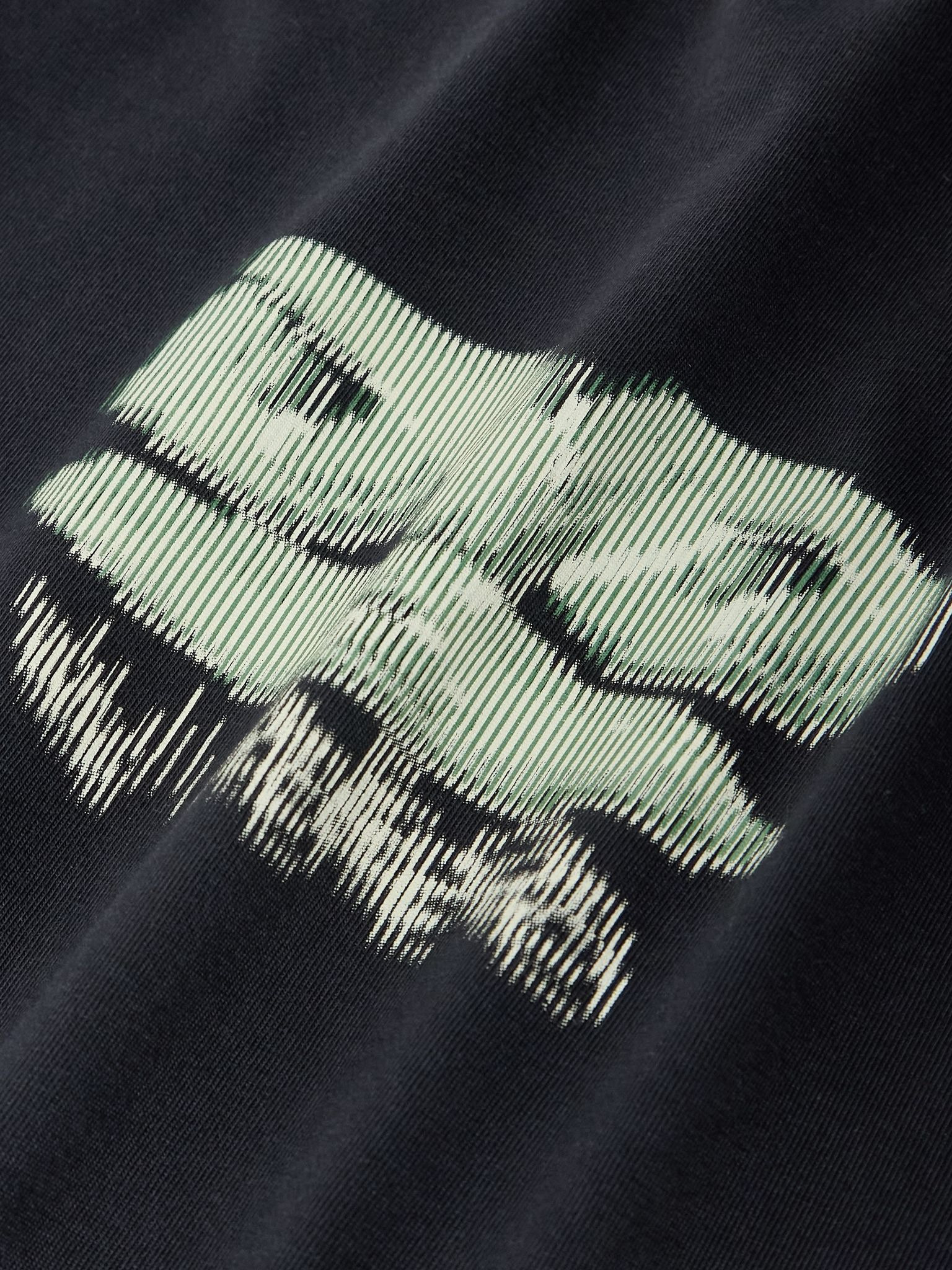 Oversized Printed Cotton-Jersey T-Shirt Black - 4