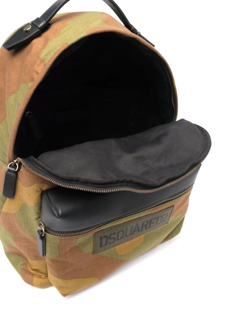 camouflage logo print backpack - 5