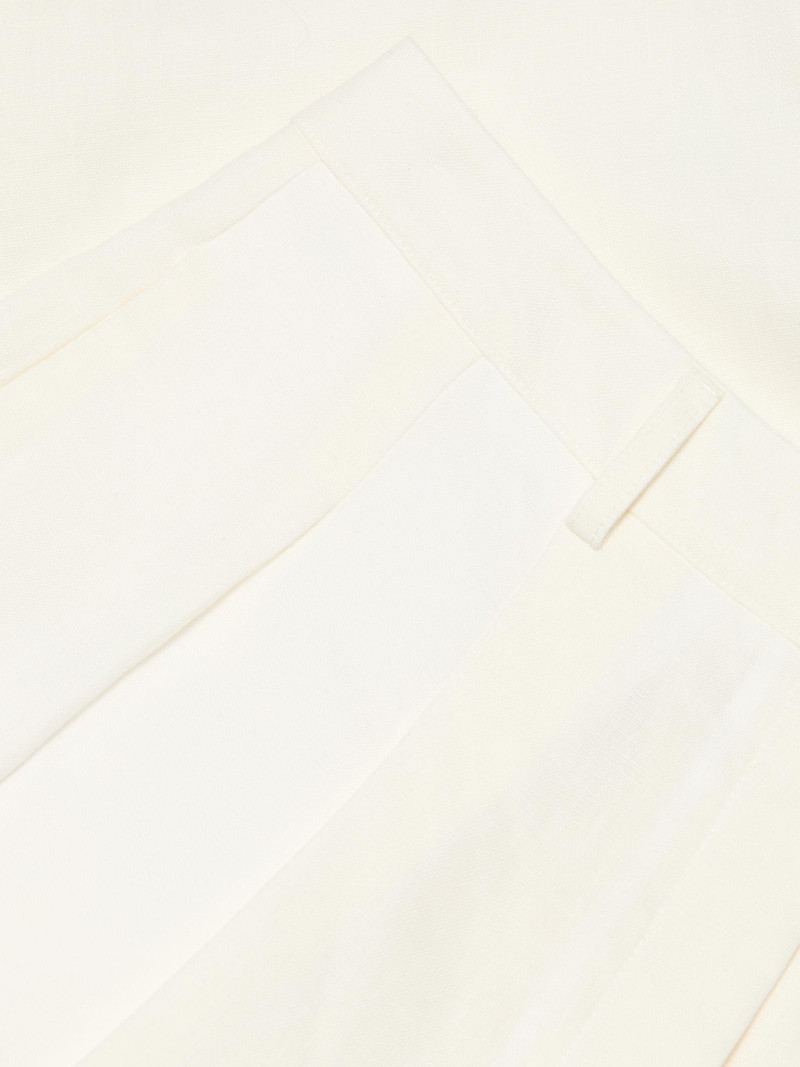 Women's Cornelia St Linen Pleated Pants - Ivoire 7