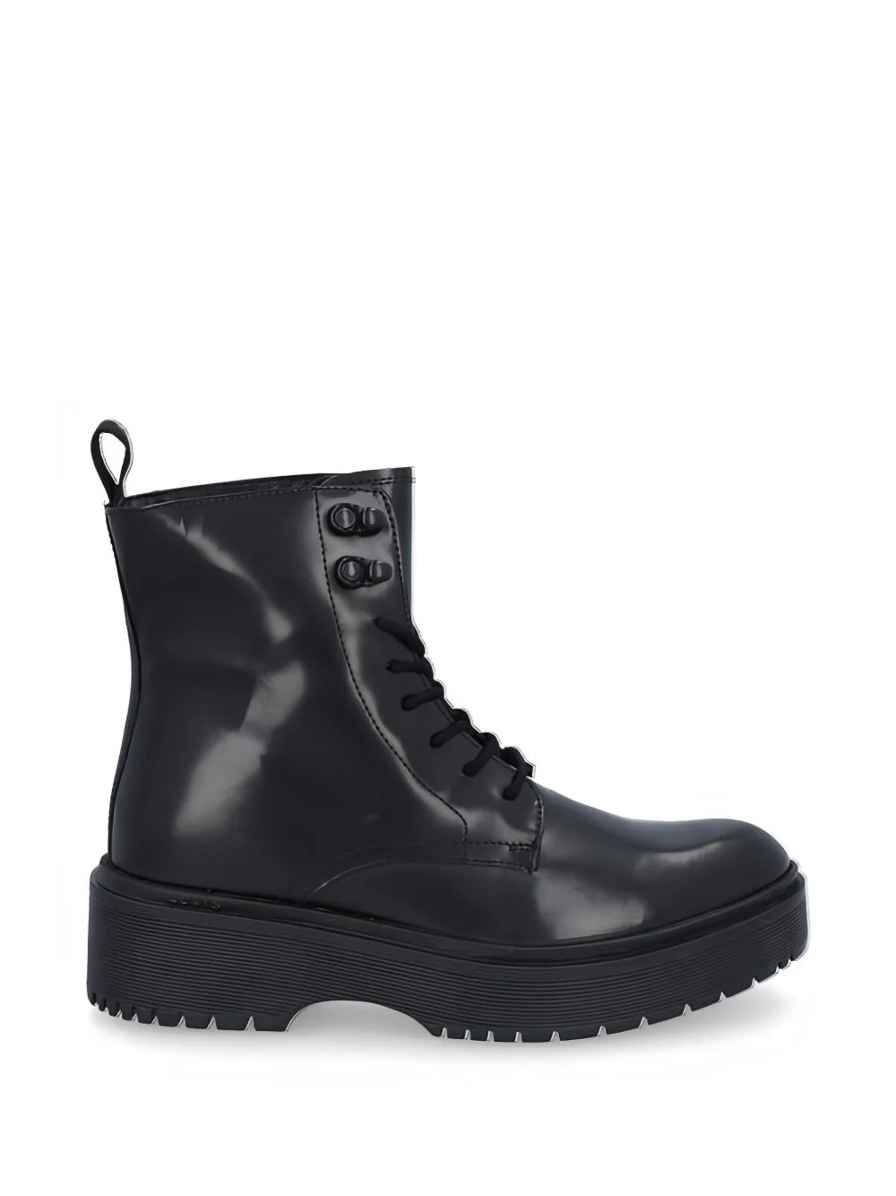 lace-up platform boots - 1