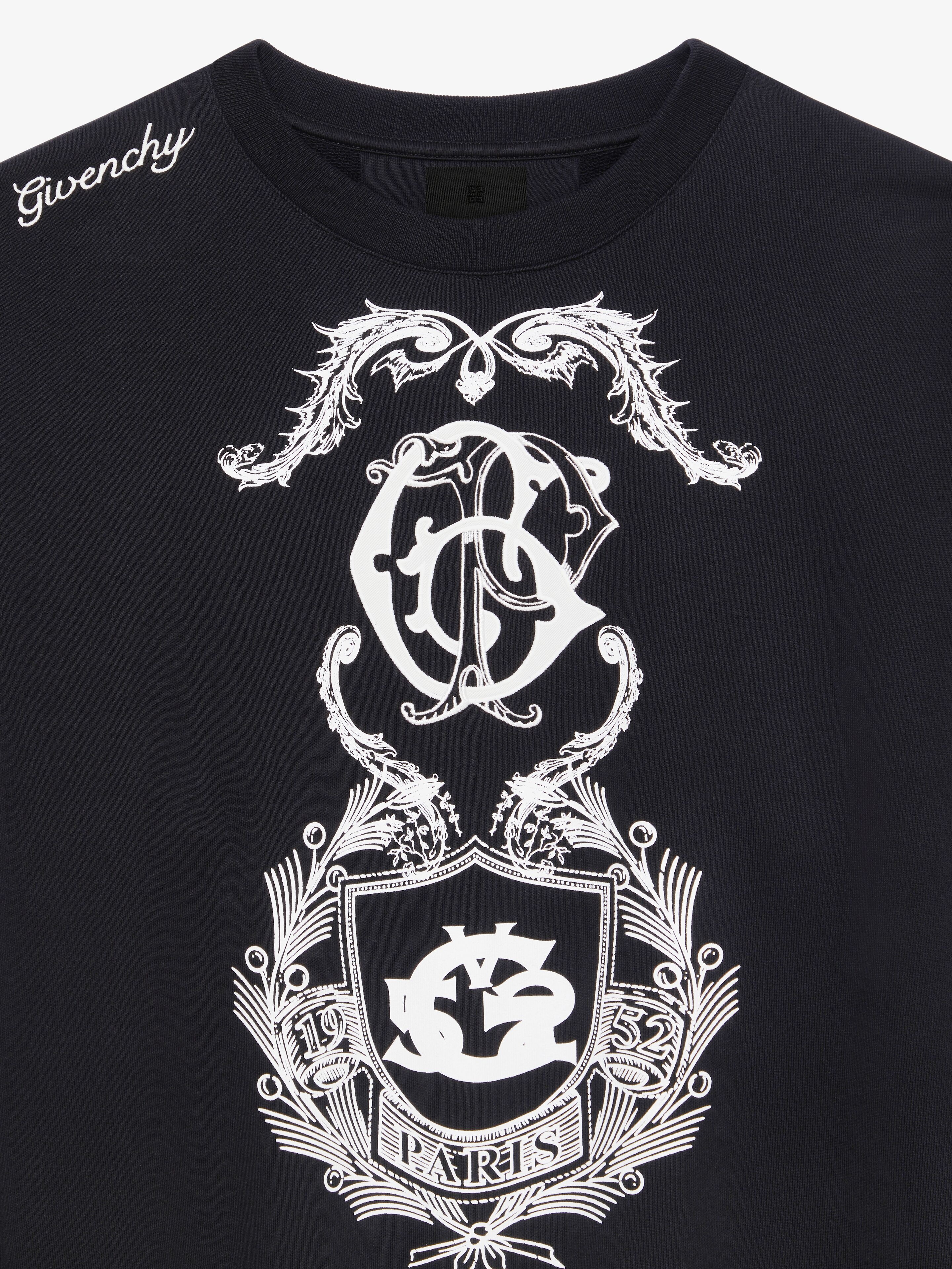 GIVENCHY CREST BOXY FIT SWEATSHIRT IN FLEECE - 5