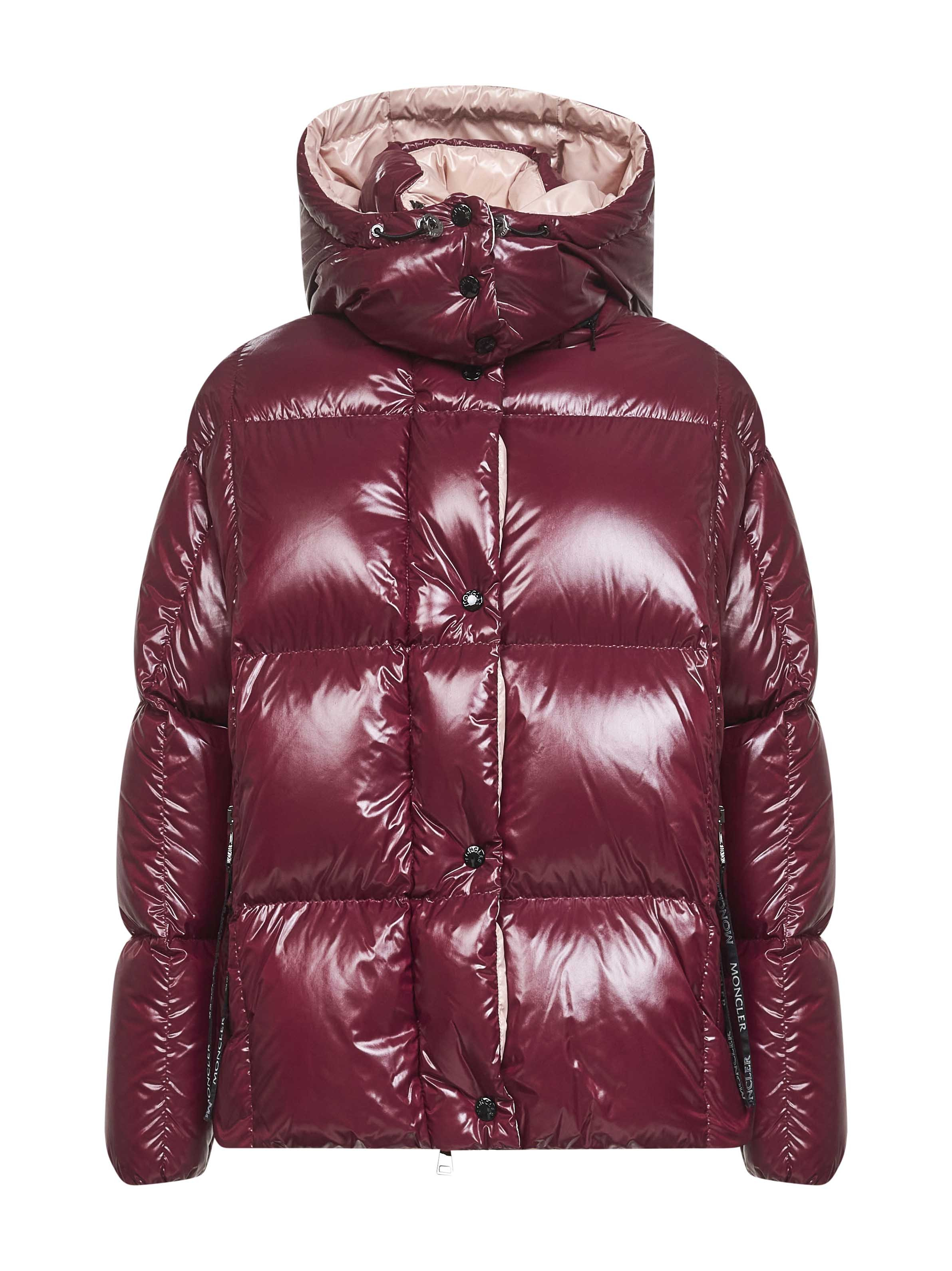Moncler Women Red Parana Hooded Short Down Jacket - 1