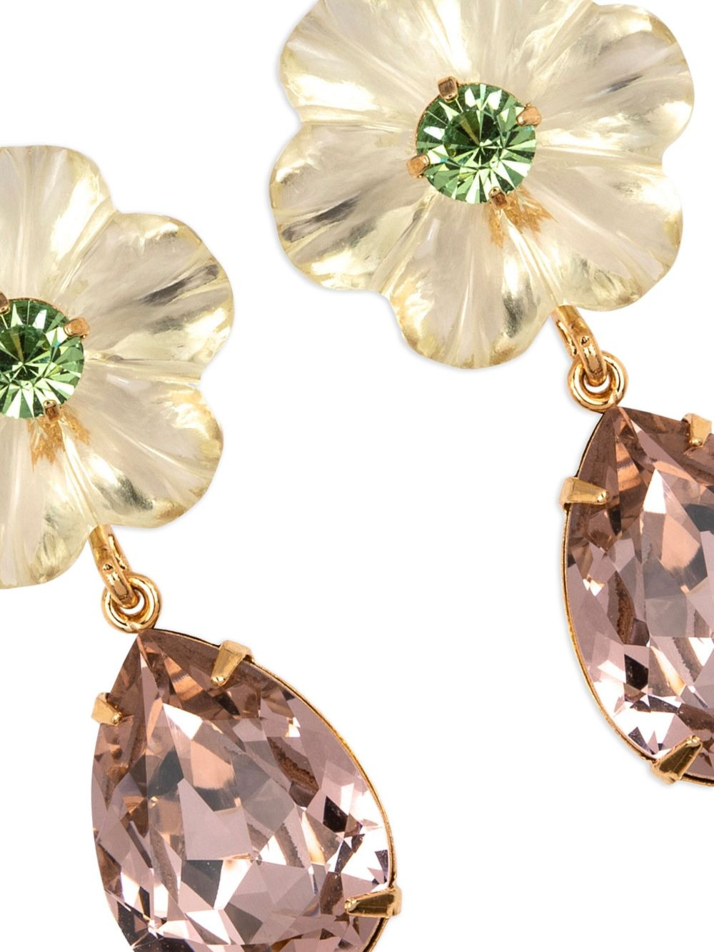 Juna flower-drop earrings - 3