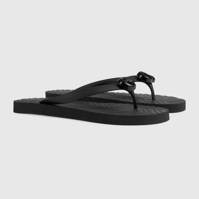 GUCCI Men's chevron thong sandal outlook