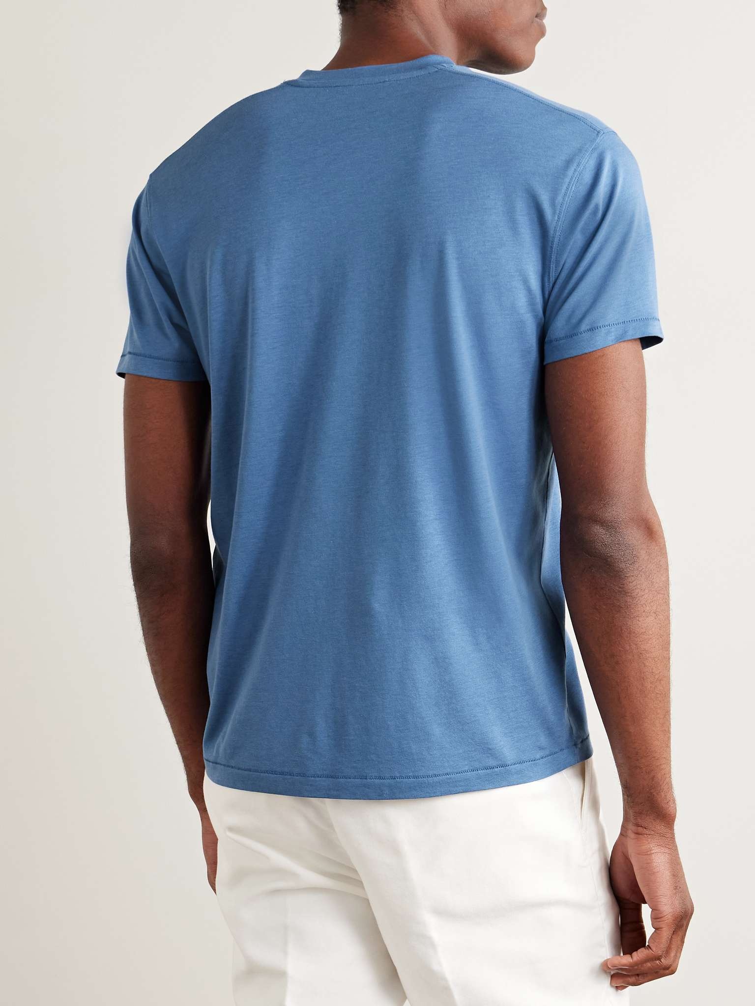 Slim-Fit Lyocell and Cotton-Blend Jersey T-Shirt - 4