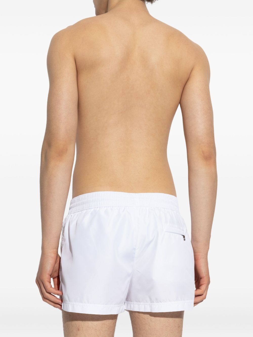logo-plaque swim shorts - 4