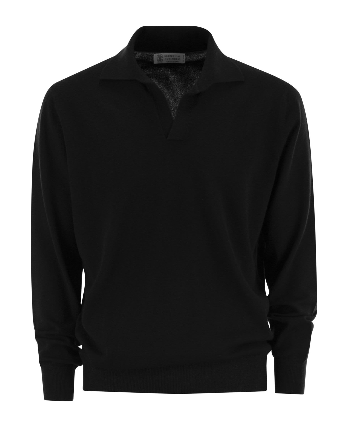 Cashmere Polo Neck Sweater - 1