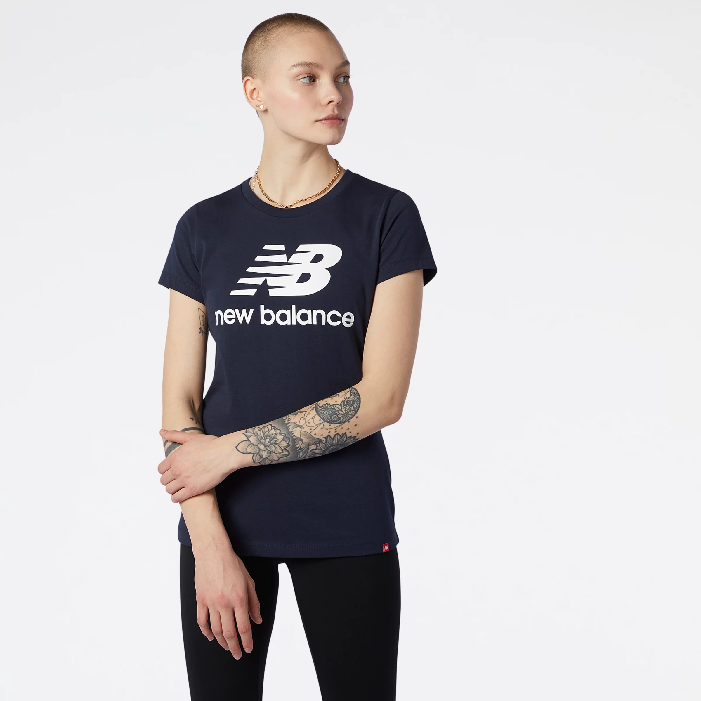 NB Essentials Stacked Logo Tee - 1