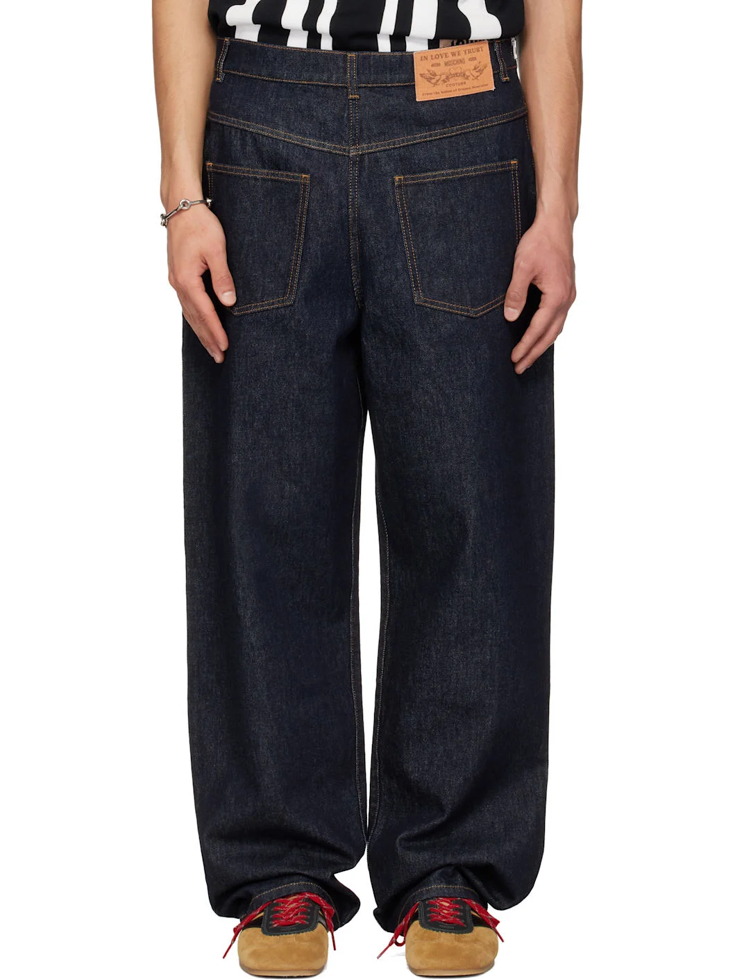 Navy Four-Pocket Jeans - 1