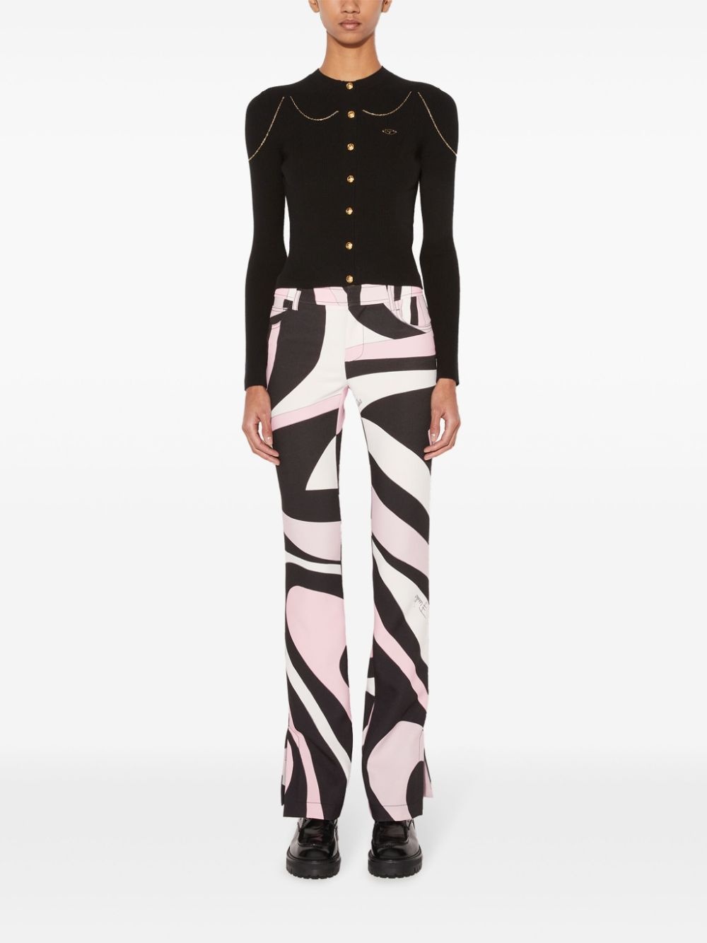 marmo-print trousers - 2