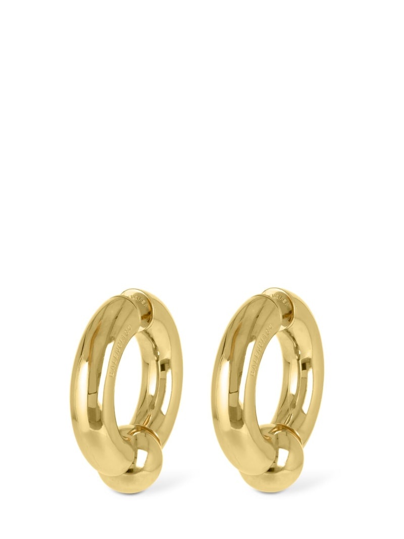 Mega brass earrings - 4