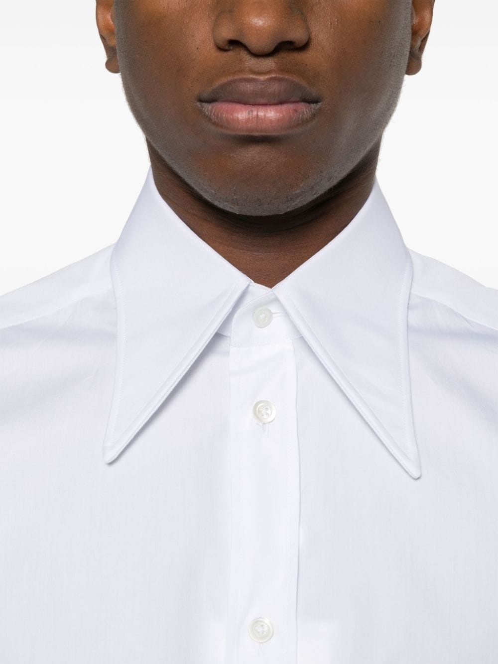 poplin short-sleeved shirt - 5