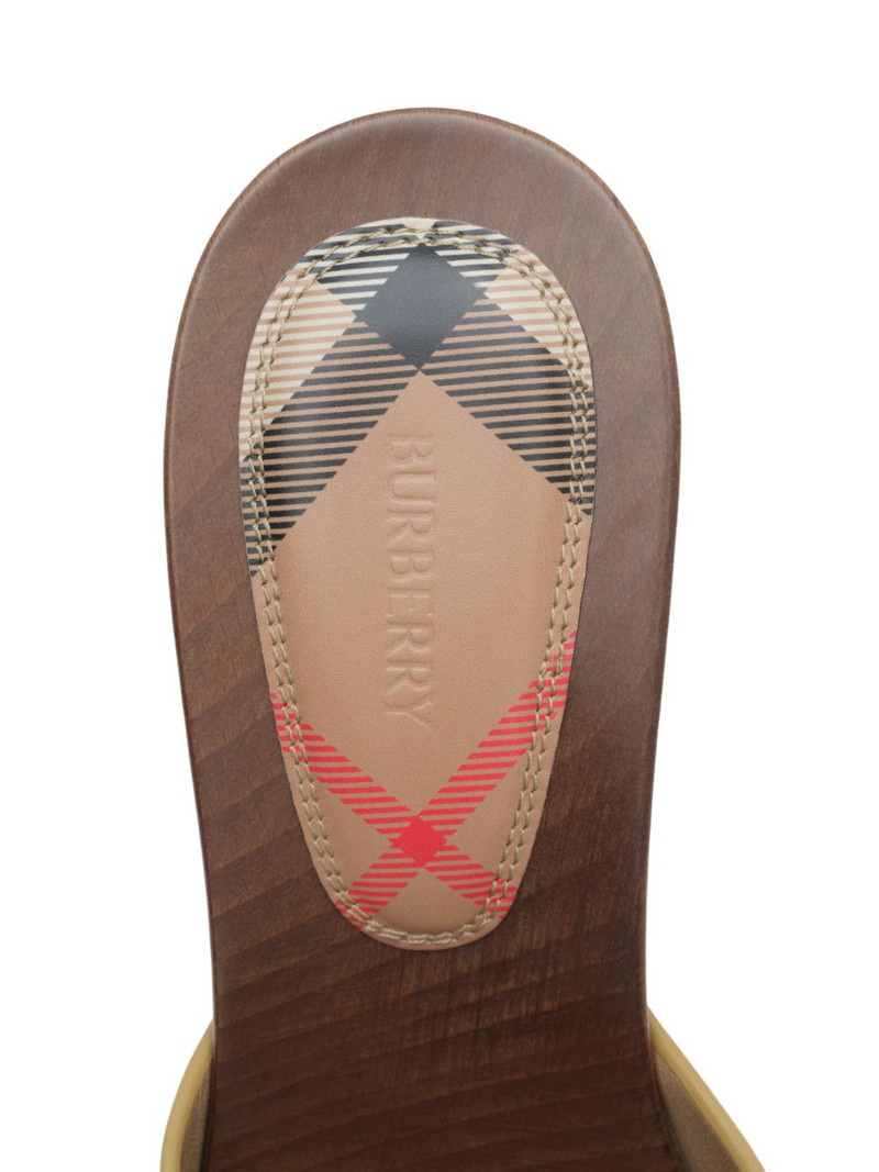 check stud leather potter mules 6