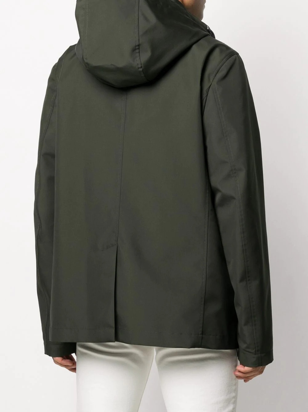 double-breasted hooded jacket - 4