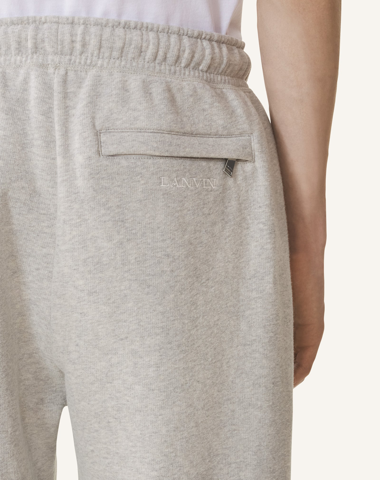 COTTON AND CASHMERE JOGGER PANTS - 5