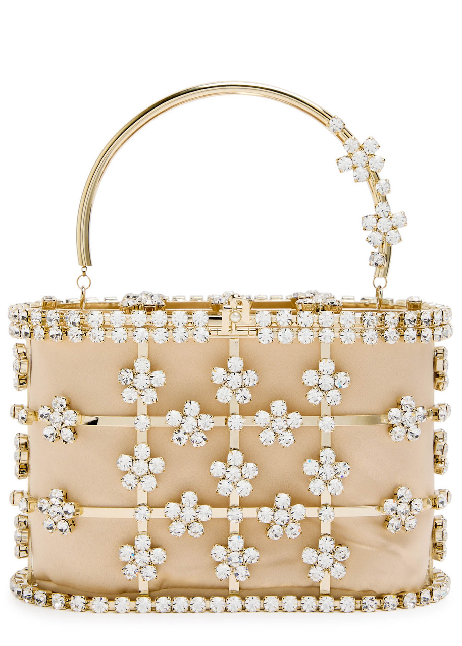 Rosantica Holli Anice Crystal-embellished Metal top Handle bag - 1