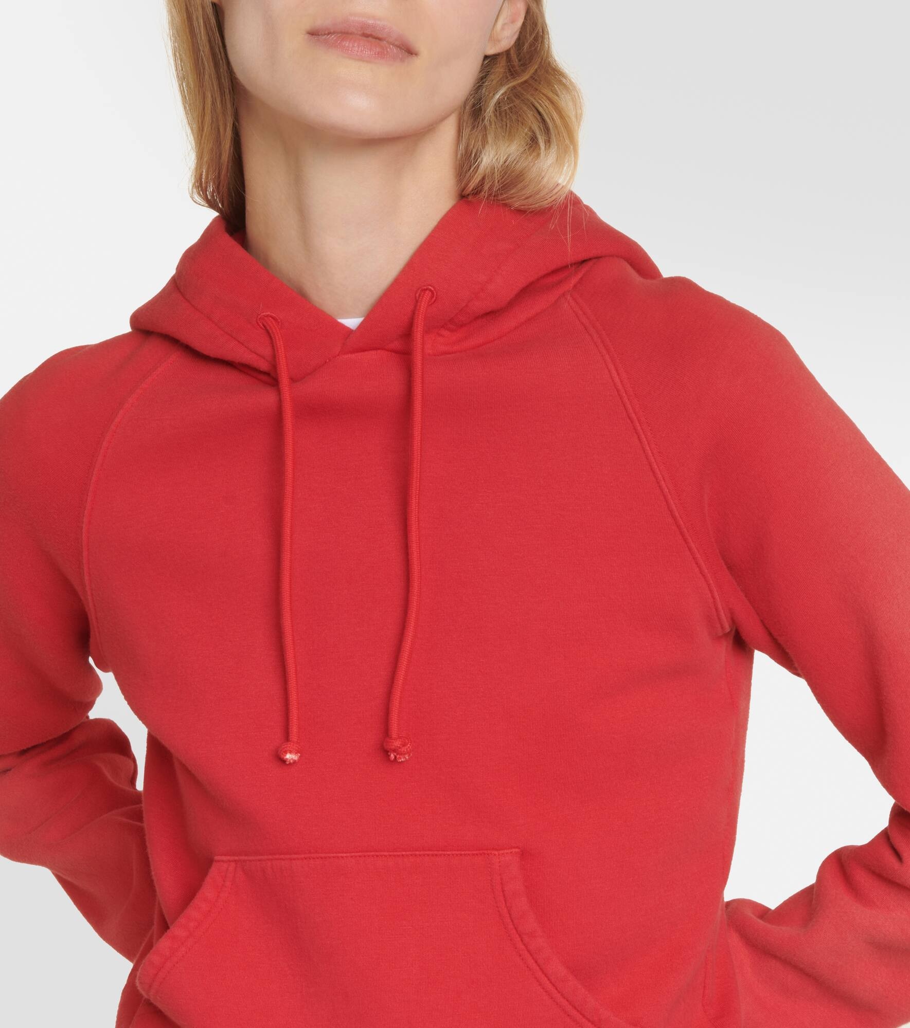 Timmi cropped cotton-blend jersey hoodie - 4