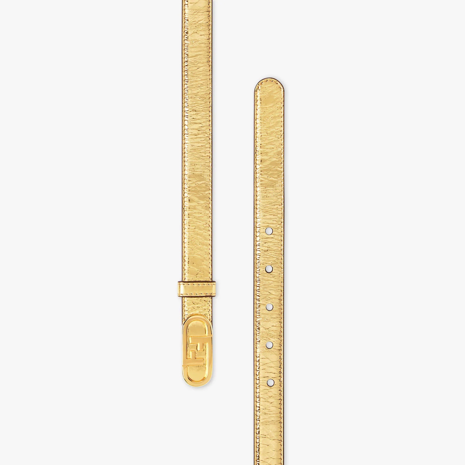 Gold leather belt - 2