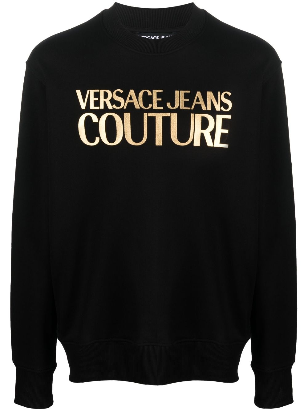 logo-print cotton sweatshirt - 1