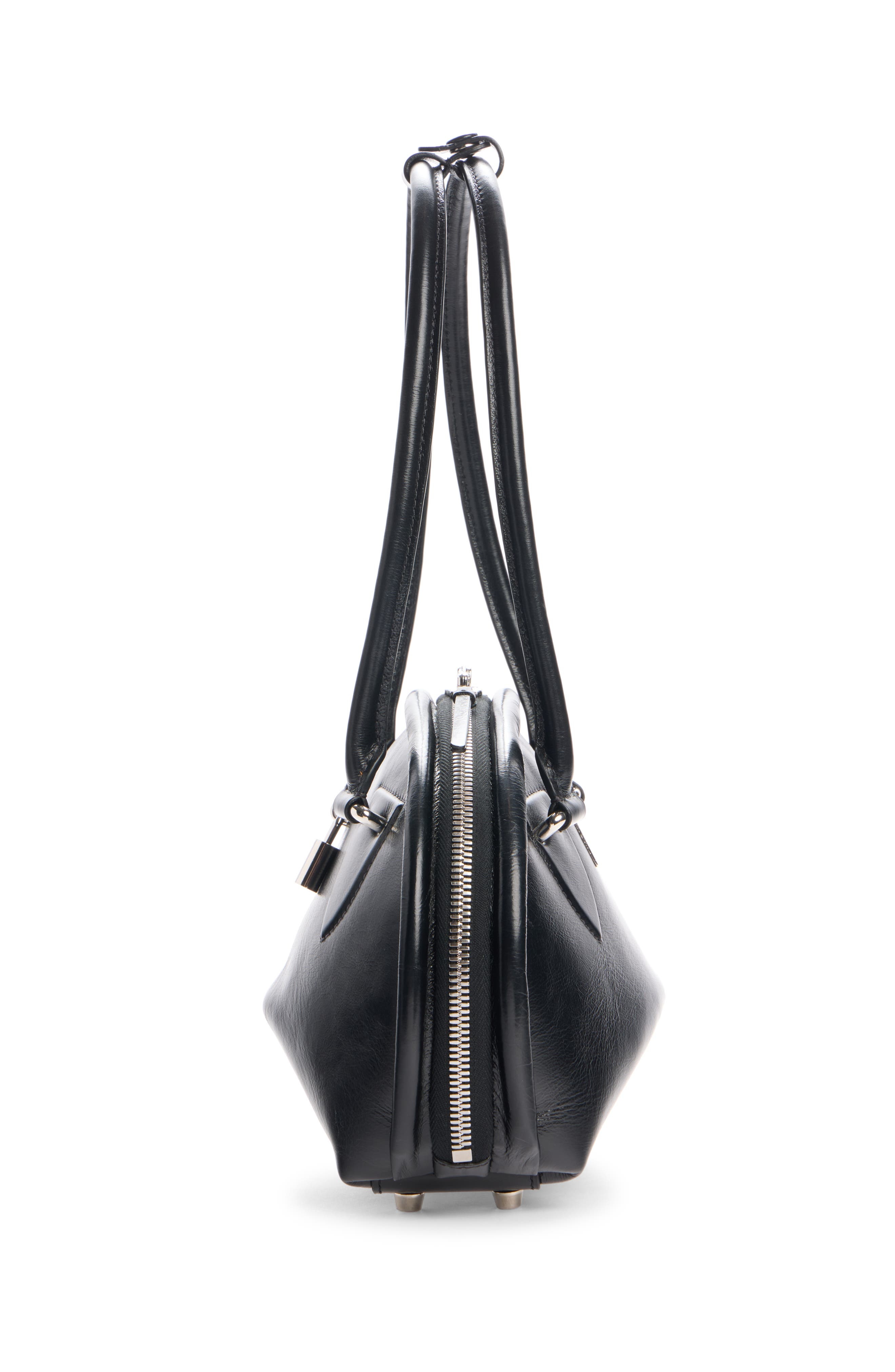 Acne Studios Small Bowlina Leather Shoulder Bag in Black at Nordstrom - 4