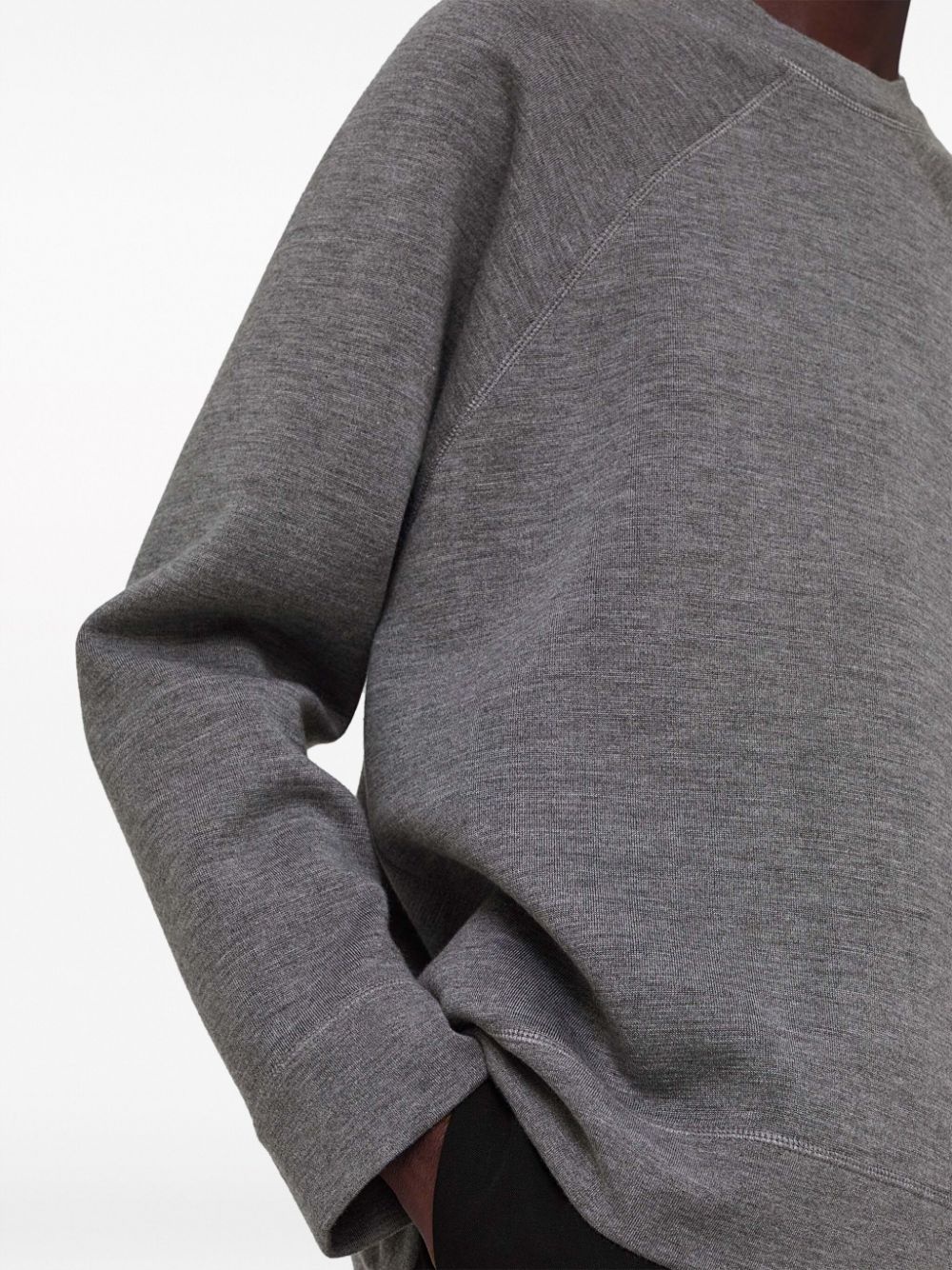 crew-neck mÃ©lange-effect sweatshirt - 5