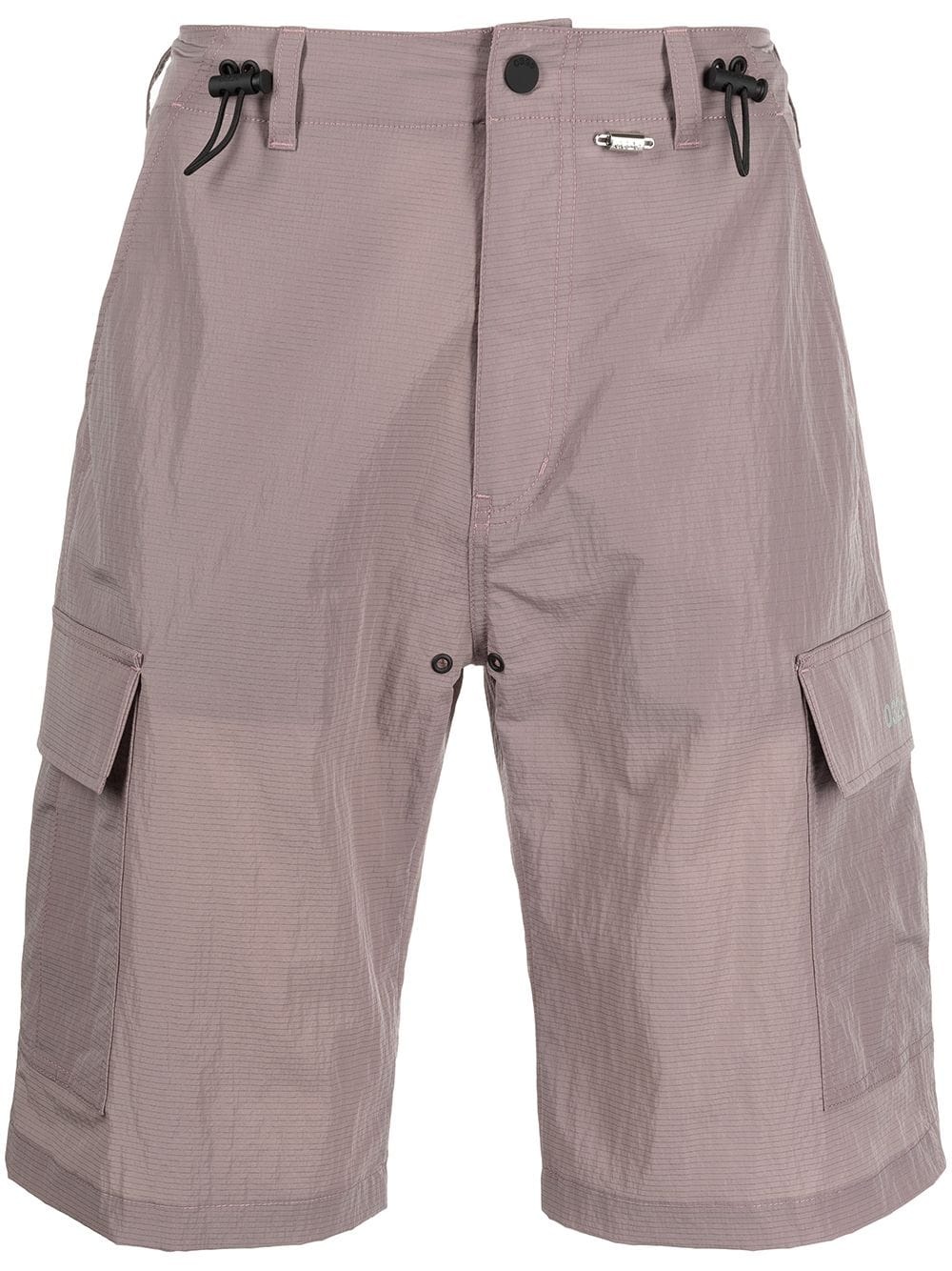 drawstring cargo shorts - 1