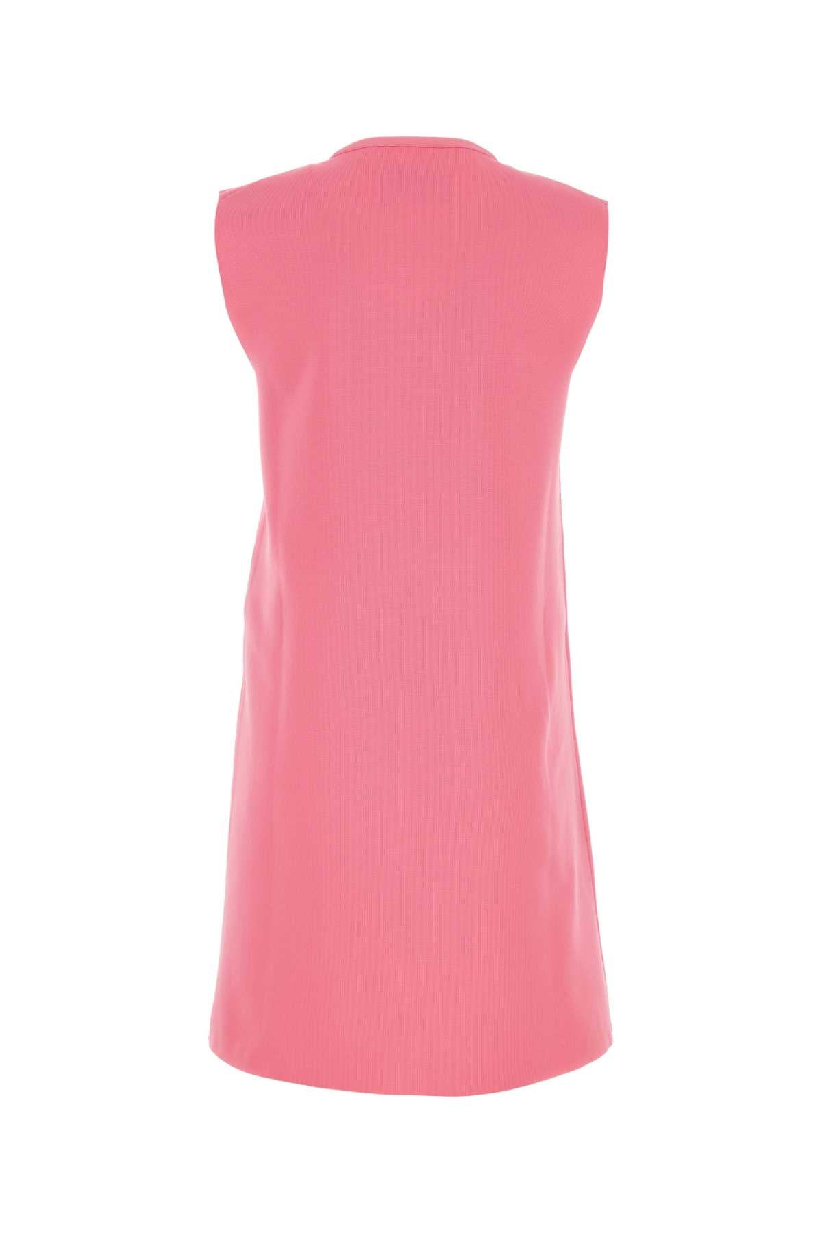Jil Sander Woman Fluo Pink Polyester Mini Dress - 2