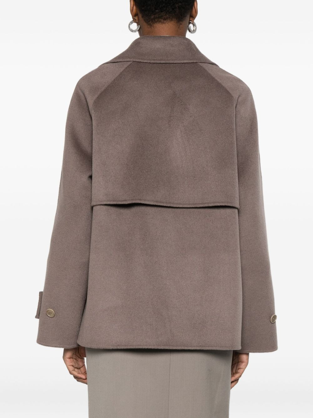 double-breasted wool coat - 4
