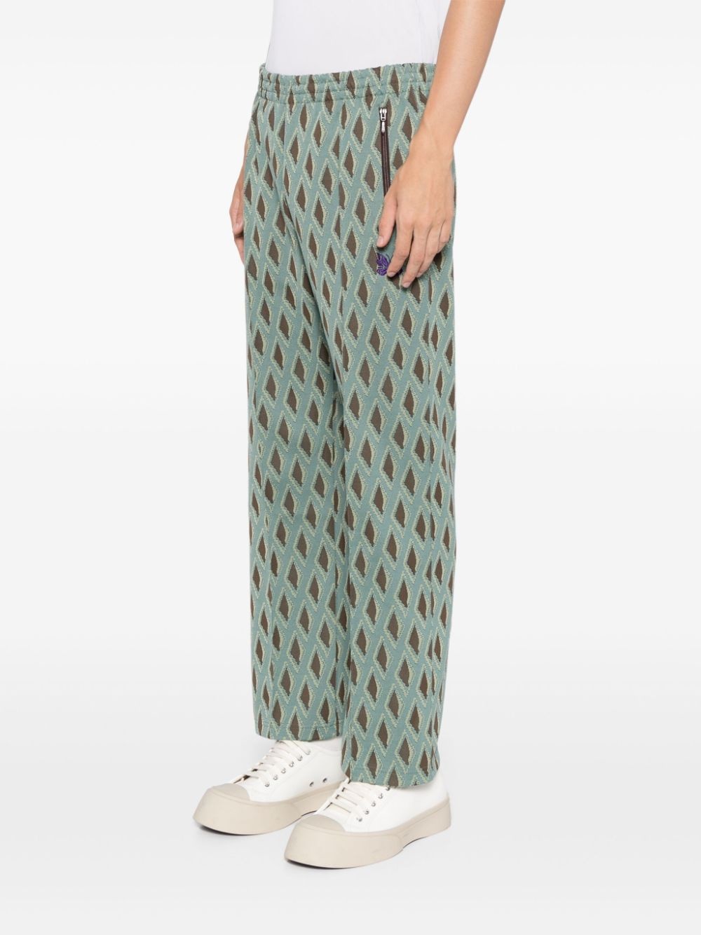 logo-embroidered track pants - 3