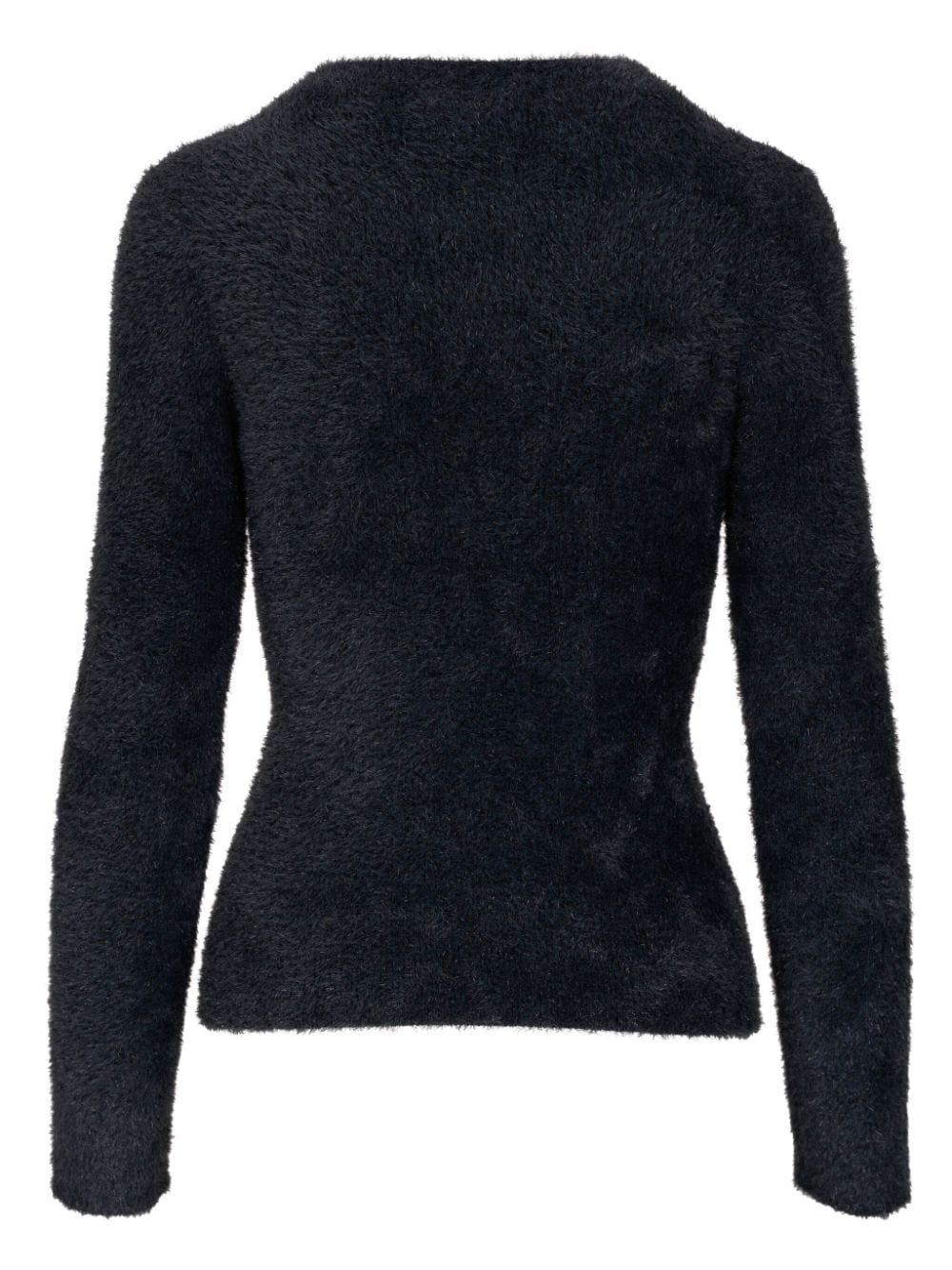 textured crew neck jumper - 2