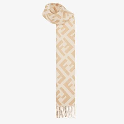 FENDI Beige cashmere scarf outlook